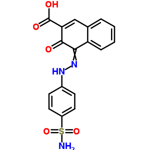 4-((4-(Aminosulfonyl)phenyl)diazenyl)-3-hydroxy-2-naphthoic acidStructure,65624-36-4Structure 4-((4-(Aminosulfonyl)phenyl)diazenyl)-3-hydroxy-2-naphthoic acid Structure,65624-36-4Structure