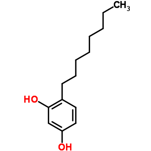 4-辛基-鄰苯二酚結構式_6565-70-4結構式