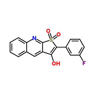2-(3-Fluorophenyl)thieno(2,3-b)quinolin-3-ol 1,1-dioxideStructure,65764-35-4Structure 2-(3-Fluorophenyl)thieno(2,3-b)quinolin-3-ol 1,1-dioxide Structure,65764-35-4Structure