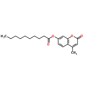 4-Methyl-2-oxo-2h-chromen-7-yl decanoateStructure,66185-70-4Structure 4-Methyl-2-oxo-2h-chromen-7-yl decanoate Structure,66185-70-4Structure