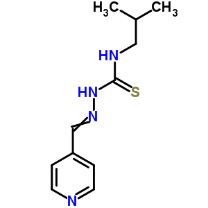 3-(2-Methylpropyl)-1-(pyridin-4-ylmethylideneamino)thioureaStructure,6622-82-8Structure 3-(2-Methylpropyl)-1-(pyridin-4-ylmethylideneamino)thiourea Structure,6622-82-8Structure