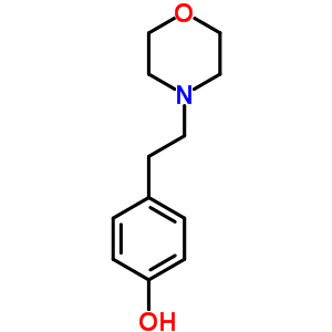 4-[2-(4-嗎啉)乙基]-苯酚結(jié)構(gòu)式_6631-80-7結(jié)構(gòu)式