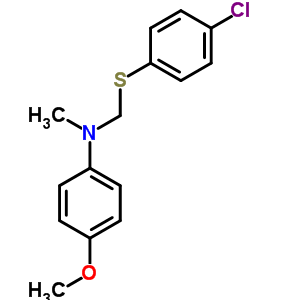 n-[[(4-氯苯基)硫代]甲基]-4-甲氧基-n-甲基-苯胺結(jié)構(gòu)式_6632-06-0結(jié)構(gòu)式