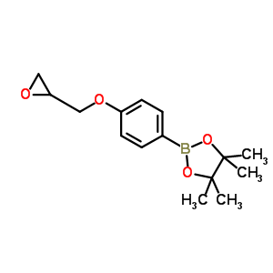 4-(Oxiran-2-ylmethoxy)phenylboronic acid, pinacol esterStructure,664991-83-7Structure 4-(Oxiran-2-ylmethoxy)phenylboronic acid, pinacol ester Structure,664991-83-7Structure