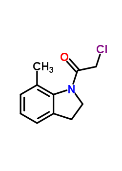 (9ci)-1-(氯乙?；?-2,3-二氫-7-甲基-1H-吲哚結(jié)構(gòu)式_66624-43-9結(jié)構(gòu)式