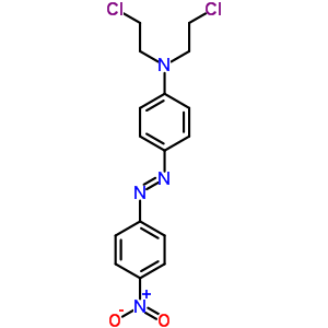 N,n-bis(2-chloroethyl)-4-(4-nitrophenyl)diazenyl-anilineStructure,66710-74-5Structure N,n-bis(2-chloroethyl)-4-(4-nitrophenyl)diazenyl-aniline Structure,66710-74-5Structure