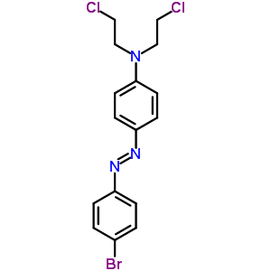 4-(4-Bromophenyl)diazenyl-n,n-bis(2-chloroethyl)anilineStructure,66710-79-0Structure 4-(4-Bromophenyl)diazenyl-n,n-bis(2-chloroethyl)aniline Structure,66710-79-0Structure