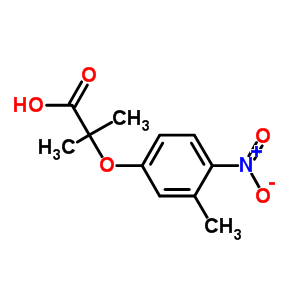 2-Methyl-2-(3-methyl-4-nitrophenoxy)propanoic acidStructure,667413-76-5Structure 2-Methyl-2-(3-methyl-4-nitrophenoxy)propanoic acid Structure,667413-76-5Structure