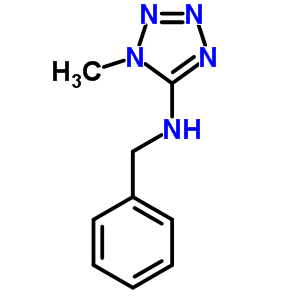 1H-tetrazol-5-amine, 1-methyl-n-(phenylmethyl)-Structure,66907-74-2Structure 1H-tetrazol-5-amine, 1-methyl-n-(phenylmethyl)- Structure,66907-74-2Structure