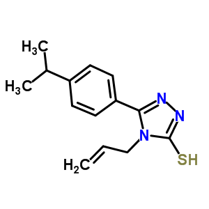 4-烯丙基-5-(4-異丙基苯基)-4H-1,2,4-噻唑-3-硫醇結(jié)構(gòu)式_669729-26-4結(jié)構(gòu)式