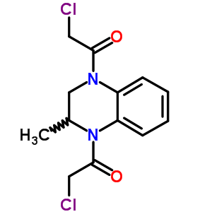 (7CI,8CI,9CI)-1,4-雙(氯乙?；?-1,2,3,4-四氫-2-甲基-喹噁啉結(jié)構(gòu)式_6699-47-4結(jié)構(gòu)式