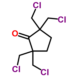 2,2,5,5-四(氯甲基)環(huán)戊酮結(jié)構(gòu)式_67059-01-2結(jié)構(gòu)式