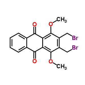 9,10-Anthracenedione,2,3-bis(bromomethyl)-1,4-dimethoxy-Structure,67122-25-2Structure 9,10-Anthracenedione,2,3-bis(bromomethyl)-1,4-dimethoxy- Structure,67122-25-2Structure