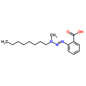 2-(3-甲基-3-辛基-1-三氮雜烯)-苯甲酸結構式_67227-78-5結構式
