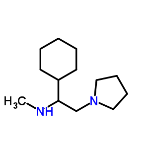 (1-Cyclohexyl-2-pyrrolidin-1-yl-ethyl)-methyl-amineStructure,672310-00-8Structure (1-Cyclohexyl-2-pyrrolidin-1-yl-ethyl)-methyl-amine Structure,672310-00-8Structure