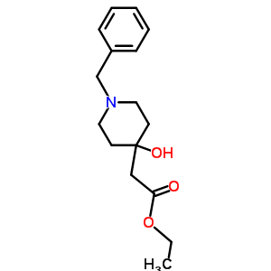 Ethyl 2-(1-benzyl-4-hydroxypiperidin-4-yl)acetateStructure,67281-07-6Structure Ethyl 2-(1-benzyl-4-hydroxypiperidin-4-yl)acetate Structure,67281-07-6Structure