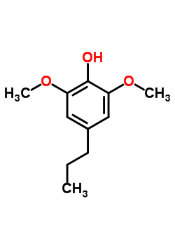 Phenol, 2,6-dimethoxy-4-propyl-Structure,6766-82-1Structure Phenol, 2,6-dimethoxy-4-propyl- Structure,6766-82-1Structure