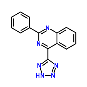 Quinazoline, 2-phenyl-4-(1h-tetrazol-5-yl)-Structure,67824-29-7Structure Quinazoline, 2-phenyl-4-(1h-tetrazol-5-yl)- Structure,67824-29-7Structure