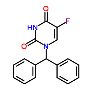 2,4(1H,3h)-pyrimidinedione,1-(diphenylmethyl)-5-fluoro-Structure,68321-45-9Structure 2,4(1H,3h)-pyrimidinedione,1-(diphenylmethyl)-5-fluoro- Structure,68321-45-9Structure