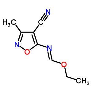 5-(Ethoxymethylideneamino)-3-methyl-oxazole-4-carbonitrileStructure,68571-75-5Structure 5-(Ethoxymethylideneamino)-3-methyl-oxazole-4-carbonitrile Structure,68571-75-5Structure