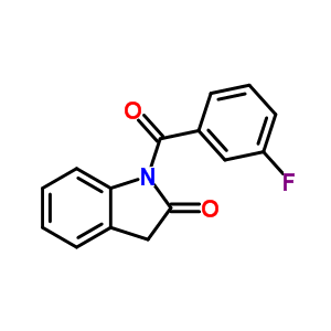 2H-indol-2-one,1-(3-fluorobenzoyl)-1,3-dihydro-Structure,68770-73-0Structure 2H-indol-2-one,1-(3-fluorobenzoyl)-1,3-dihydro- Structure,68770-73-0Structure