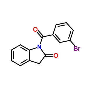 2H-indol-2-one,1-(3-bromobenzoyl)-1,3-dihydro-Structure,68770-74-1Structure 2H-indol-2-one,1-(3-bromobenzoyl)-1,3-dihydro- Structure,68770-74-1Structure