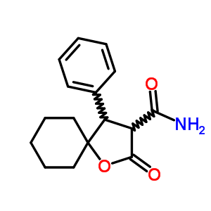 2-氧代-4-苯基-1-噁螺[4.5]癸烷-3-羧酰胺結構式_6900-16-9結構式