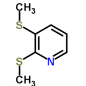 2,3-雙(甲基硫代)-吡啶結構式_69212-36-8結構式