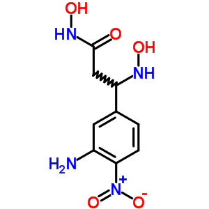 3-(3-Amino-4-nitro-phenyl)-n-hydroxy-3-(hydroxyamino)propanamideStructure,69227-97-0Structure 3-(3-Amino-4-nitro-phenyl)-n-hydroxy-3-(hydroxyamino)propanamide Structure,69227-97-0Structure