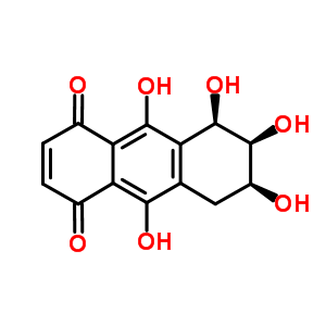 (5R,6s,7s)-5,6,7,9,10-pentahydroxy-5,6,7,8-tetrahydroanthracene-1,4-dioneStructure,69286-22-2Structure (5R,6s,7s)-5,6,7,9,10-pentahydroxy-5,6,7,8-tetrahydroanthracene-1,4-dione Structure,69286-22-2Structure