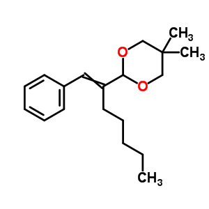 5,5-Dimethyl-2-(1-phenylhept-1-en-2-yl)-1,3-dioxaneStructure,6937-39-9Structure 5,5-Dimethyl-2-(1-phenylhept-1-en-2-yl)-1,3-dioxane Structure,6937-39-9Structure