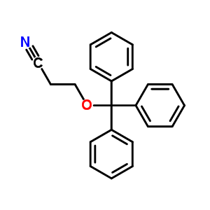 3-(三苯基甲氧基)-丙腈結(jié)構(gòu)式_6938-65-4結(jié)構(gòu)式
