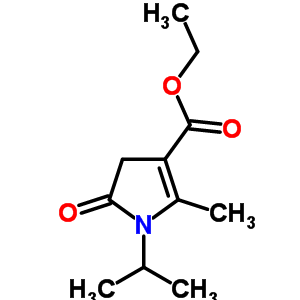 1H-pyrrole-3-carboxylicacid, 4,5-dihydro-2-methyl-1-(1-methylethyl)-5-oxo-, ethyl esterStructure,6942-11-6Structure 1H-pyrrole-3-carboxylicacid, 4,5-dihydro-2-methyl-1-(1-methylethyl)-5-oxo-, ethyl ester Structure,6942-11-6Structure
