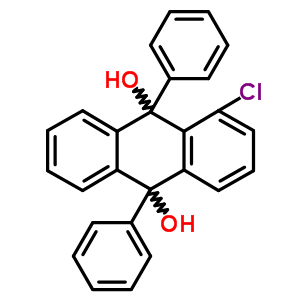 9,10-Anthracenediol,1-chloro-9,10-dihydro-9,10-diphenyl-Structure,69470-35-5Structure 9,10-Anthracenediol,1-chloro-9,10-dihydro-9,10-diphenyl- Structure,69470-35-5Structure