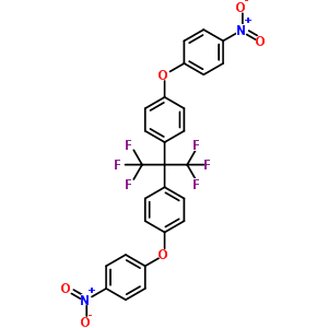 2,2-雙[4-(4-硝基苯氧基)苯基]六氟丙烷結(jié)構(gòu)式_69563-87-7結(jié)構(gòu)式