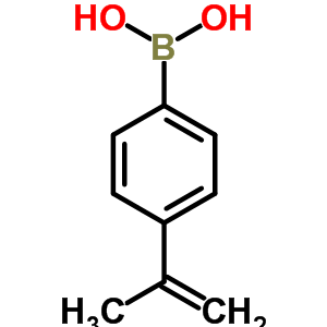 4-(1-丙烯-2-基)苯硼酸結(jié)構(gòu)式_6962-76-1結(jié)構(gòu)式