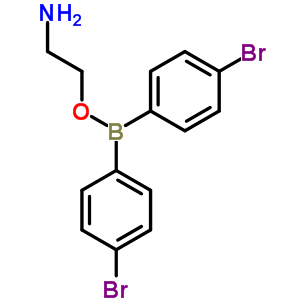 (9CI)-雙(4-溴苯基)-硼酸 2-氨基乙酯結構式_6962-82-9結構式