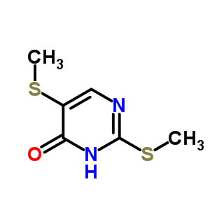 4(3H)-pyrimidinone, 2,5-bis(methylthio)-Structure,6962-95-4Structure 4(3H)-pyrimidinone, 2,5-bis(methylthio)- Structure,6962-95-4Structure