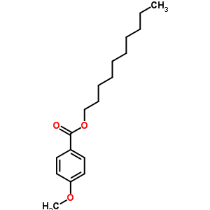 4-甲氧基苯甲酸癸酯結構式_6974-04-5結構式
