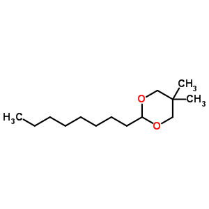 5,5-Dimethyl-2-octyl-1,3-dioxaneStructure,6974-80-7Structure 5,5-Dimethyl-2-octyl-1,3-dioxane Structure,6974-80-7Structure