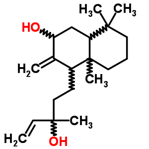 1-Naphthalenepropanol, a-ethenyldecahydro-3-hydroxy-a,5,5,8a-tetramethyl-2-methylene-Structure,69782-87-2Structure 1-Naphthalenepropanol, a-ethenyldecahydro-3-hydroxy-a,5,5,8a-tetramethyl-2-methylene- Structure,69782-87-2Structure