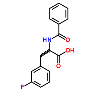 n-苯甲酰基-3-氟-苯丙氨酸結(jié)構(gòu)式_69935-09-7結(jié)構(gòu)式
