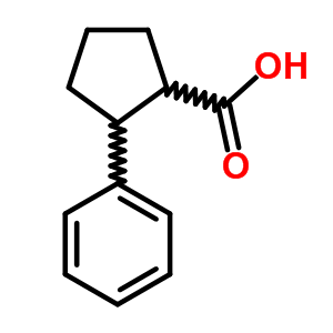 2-苯基環(huán)戊烷羧酸結(jié)構(gòu)式_7015-25-0結(jié)構(gòu)式