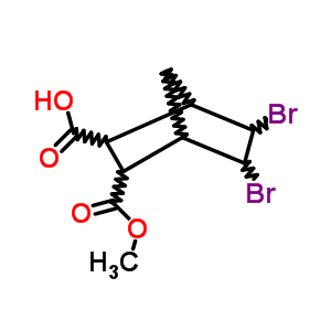 5,6-Dibromo-3-methoxycarbonyl-norbornane-2-carboxylic acidStructure,70831-54-8Structure 5,6-Dibromo-3-methoxycarbonyl-norbornane-2-carboxylic acid Structure,70831-54-8Structure