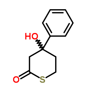 2H-thiopyran-2-one,tetrahydro-4-hydroxy-4-phenyl-Structure,71023-07-9Structure 2H-thiopyran-2-one,tetrahydro-4-hydroxy-4-phenyl- Structure,71023-07-9Structure