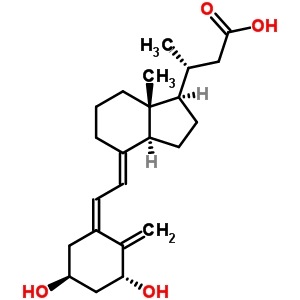 1Alpha,3beta-dihydroxy-24-nor-9,10-seco-5,7,10(19)-cholatrien-23-oic acidStructure,71204-89-2Structure 1Alpha,3beta-dihydroxy-24-nor-9,10-seco-5,7,10(19)-cholatrien-23-oic acid Structure,71204-89-2Structure