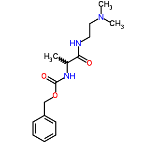 N-[1-(2-二甲基氨基乙基氨基甲酰)乙基]氨基甲酸芐酯結(jié)構(gòu)式_71274-36-7結(jié)構(gòu)式