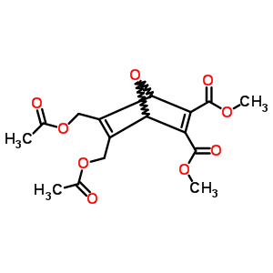 5,6-雙(乙?；趸谆?-7-噁雙環(huán)[2.2.1]-2,5-庚二烯-2,3-二羧酸二甲酯結(jié)構(gòu)式_71388-52-8結(jié)構(gòu)式