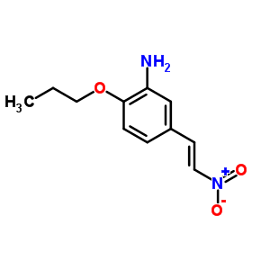 Benzenamine,5-(2-nitroethenyl)-2-propoxy-, hydrochloride (1:1)Structure,7144-60-7Structure Benzenamine,5-(2-nitroethenyl)-2-propoxy-, hydrochloride (1:1) Structure,7144-60-7Structure