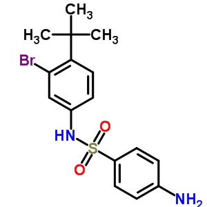 4-Amino-n-(3-bromo-4-tert-butyl-phenyl)benzenesulfonamideStructure,7148-20-1Structure 4-Amino-n-(3-bromo-4-tert-butyl-phenyl)benzenesulfonamide Structure,7148-20-1Structure